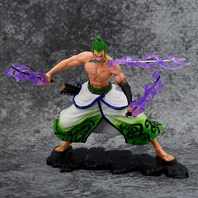 #ad Anime One Piece Wano Country Roronoa Zoro PVC Action Figure Statue Toy Doll Gift $22.49