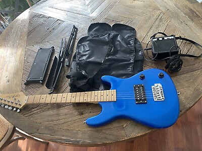 #ad Blue Viper Jr. Electric Guitar 6 string GE36 Set Of Items See Description $160.00