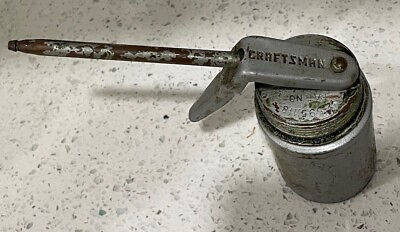 #ad #ad vintage craftsman Oil Can Made In USA 2595 Tin $10.00