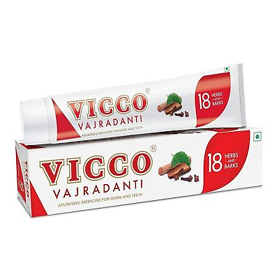 #ad 3X Vicco Vajradanti Toothpaste Ayurvedic Herbal Toothpaste 200 Gram free shi C $37.60