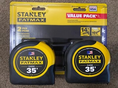 #ad Stanley 33 735 35ft. FatMax Measuring Tape FMHT43261 2Pack USA $48.00