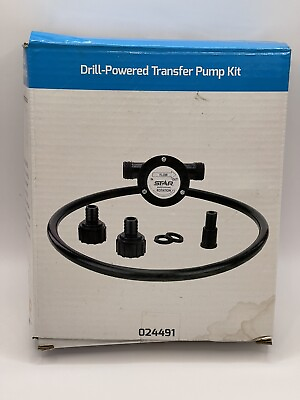 #ad Star Water Systems Drill Powered Transfer Pump Kit 024491 Includes Hoses NEW $8.99
