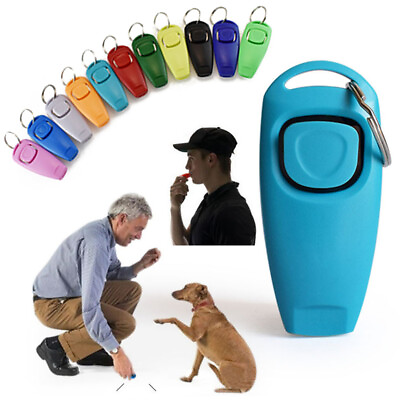 #ad #ad Pet Dog Training Whistle Clicker Pet Trainer Click Puppy Aid Guide Obedience $2.10
