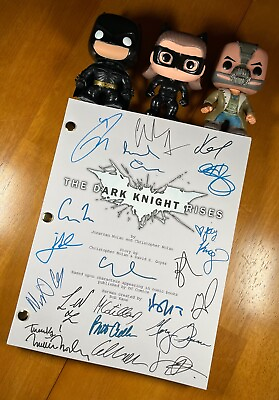 #ad The Dark Knight Rises Script Signed Autograph Reprints 164 Pages Long Batman $24.99