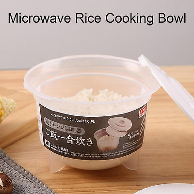 #ad #ad Microwave Rice Cooking Oven Pasta Cooker Bowl Pressure Dumpling Steamer Pot Box $11.29