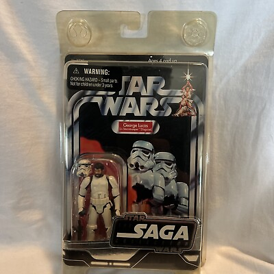 #ad Star Wars Saga Collection George Lucas in Stormtrooper Disguise New Hasbro 2006 $75.00