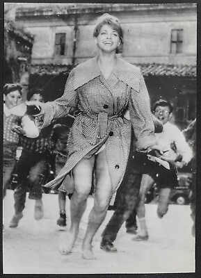 #ad Vittoria Prada in Rome Italian Actress 1960 Original Stamped Press Photo $14.95