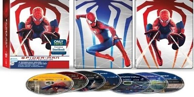 New Steelbook Spiderman Collection: 5 Films Blu ray #ad $19.49