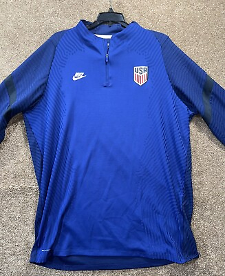 #ad Nike Team USA VaporKnit Strike Soccer Drill Top Blue CD2173 455 Size 2XL $89.99