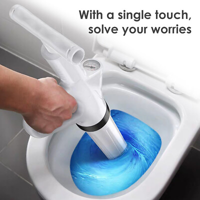 #ad #ad High Pressure Toilet Plunger Air Drain Blaster Kitchen Pipe Sink Clog Remover US $26.81