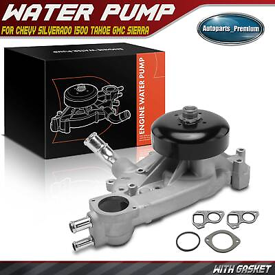 #ad Water Pump w Gasket for Chevrolet Silverado GMC Sierra Cadillac 4.8L 5.3L 6.0L $65.99