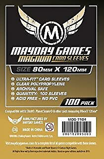 MDG7104 Mayday Games Magnum Gold Sleeves 80mm x 120mm Dixit 100 #ad $8.91