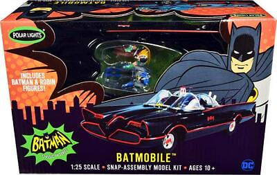 #ad Skill 2 Snap Model Kit 1966 Batmobile With Batman And Robin Figurines Batman TV $48.90