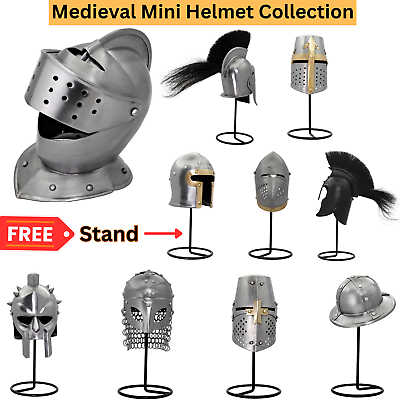#ad MEDIEVAL MINI ROMAN HELMET COLLECTION FOR DISPLAY MINIATURE HOME DECOR amp; GIFTS $36.99