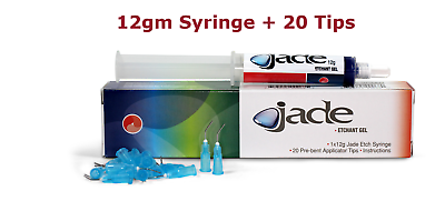 #ad #ad Jade BLUE Acid Etchant 12gm Etch Gel amp; Applicator Tips Dharma Research USA $64.95