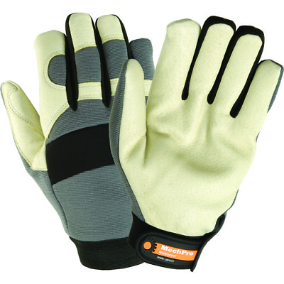 #ad Wells Lamont MechPro Mechanics Work Gloves PPE Goatskin Spandex Size Medium $12.70
