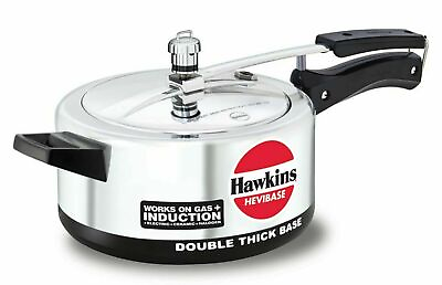 #ad Hawkins Hevibase Aluminum Induction Pressure Cooker Silver 3.5 Litres Best Gift $96.14