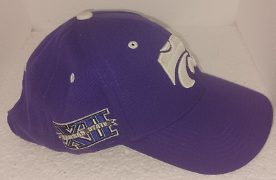 #ad K State Wildcats Power Cat Cap OSFA Hook and Loop Collegiate Licensed Product $14.95