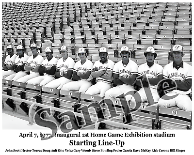 #ad #ad April 1977 Toronto Blue Jays Inaugural Starting Line Up Pic 8 X 10 Photo Picture $5.59
