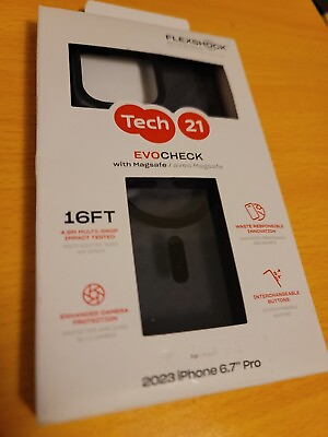 #ad #ad Tech21 Evo Check Series Case for MagSafe for iPhone 15 Pro Max Smokey $17.99