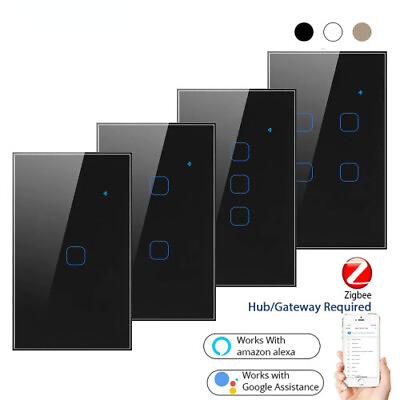 #ad #ad Smart Zigbee Wall Light Switch Interruptor 2 3 Way Wireless Remote Control $23.10