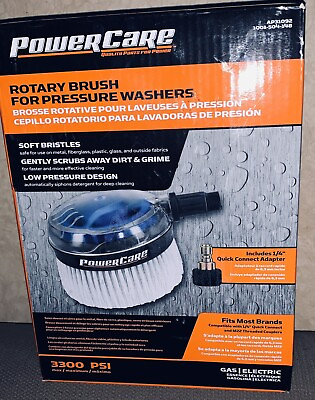 #ad Power Care Rotary Brush for Pressure Washers 3300 PSI AP31092 Gas Electric $24.95