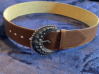 #ad Jessica Simpson Belt Large Women Fashion Accessory Synthetic Leather 45quot; $19.99