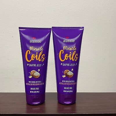 #ad #ad 2 Pack Aussie Miracle Coils Shaping Jelly with Cocoa Butter 6.8oz Sulfate Free $12.99