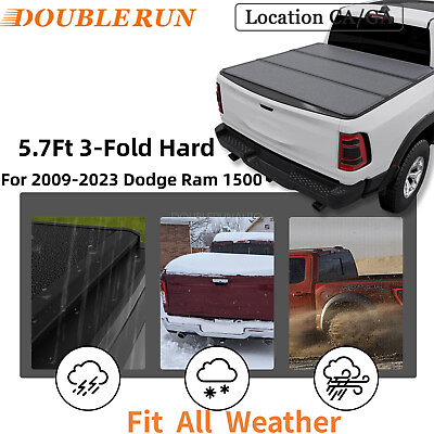 For 2009 2024 Dodge Ram1500 3Fold Hard Truck Bed Tonneau Cover W LED 5.7 5.8ft #ad $332.49