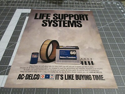 #ad 1990 AC Delco Parts Ad Life Support Systems $9.99