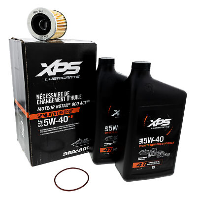 #ad BRP 9779250 Can Am 4T 5W 40SAE Synthetic Blend Oil Change Kit Rotax Engines $54.95