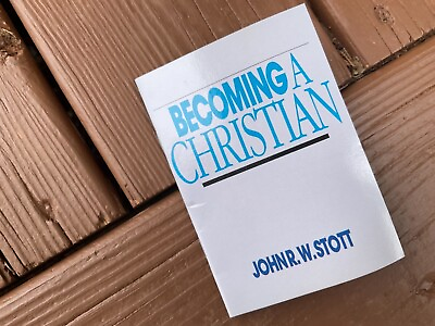 #ad Becoming a Christian John Stott 1980 Booklet $9.28