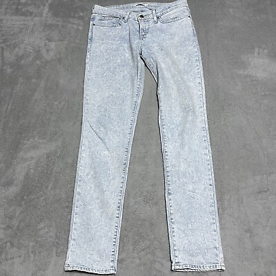 #ad Levis Jeans Womens 28 Blue 711 Skinny Light Acid Wash Blue Stretch Denim $17.95