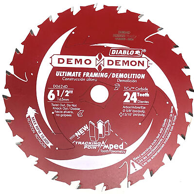 #ad Diablo D0624D 6‑1 2quot; x 24T Ultimate Framing Demolition Saw Blade BULK $10.95