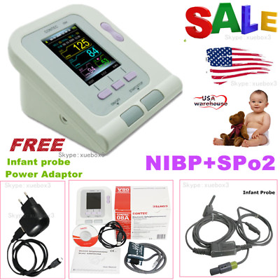Neonate Pediatric Digital Blood Pressure Monitor CONTEC08ASPO2PC Software USA #ad #ad $84.99