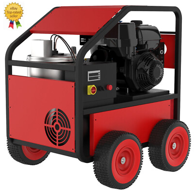 Hot Water Pressure Washer Movable Gasoline Engine 4 GPM 4000 PSI Electric Start #ad $3900.00