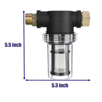 #ad Garden Hose Filter 3 4Inch For Pressure Washer Pump Inlet Water Sediment 40 Mesh $14.05