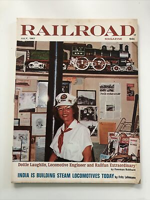 #ad #ad VTG Railroad Magazine July 1967 Trains Locomotives India is Building Steam Today $10.00