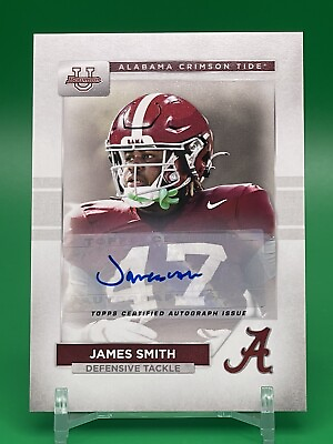 #ad #ad JAMES SMITH 2023 Bowman U University Alabama AUTO Autograph $24.95
