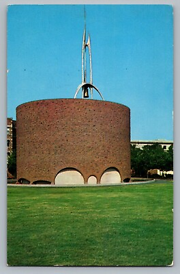 #ad c1955 M.I.T. Chapel Cambridge Massachusetts Institute Technology Postcard Vtg A7 $5.99