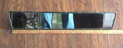 #ad Industrial Mirror Bus Mirror ? Steampunk Heavy Shabby Vintage Metal framed $92.00
