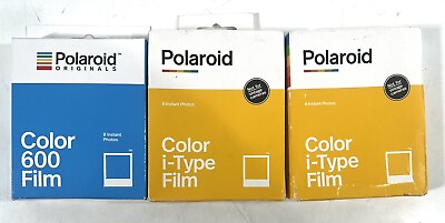 #ad 3 8 Packs Of Polaroid Color 600 color I Type Film Exp 8 17 amp; 3 20 NEW SEALED $39.99