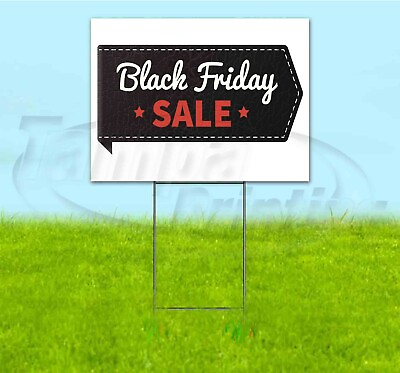 #ad BLACK FRIDAY SALE 18x24 Yard Sign WITH STAKE Corrugated Bandit USA BUSINESS $243.81