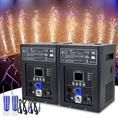 #ad 2PCS Cold Spark Machine DMX Firework Machine Stage Effect Wedding Party Remote $527.99