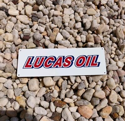 #ad Lucas Oil Gas Garage Shop Man Cave Dealer Service METAL SIGN 4x12 50199 $23.95