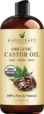 #ad Organic Castor Oil in Glass Bottle for Hair Growth Eyelashes amp; $17.66