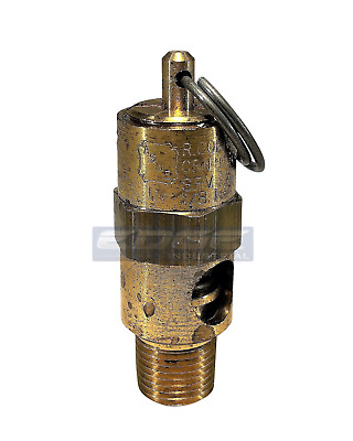 #ad 100 PSI BRASS SAFETY PRESSURE RELIEF POP OFF VALVE AIR TANK COMPRESSOR 1 8quot; $8.88