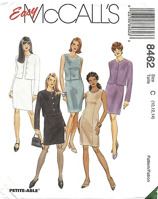 #ad McCall#x27;s 8462 EASY Princess Dress Top Skirt amp; Jacket Sz 10 14 UNCUT Pattern $6.95