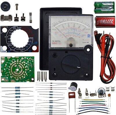 #ad DIY Build Your Own Analog Multimeter Soldering Practice Kit with Assembly Manual $24.99