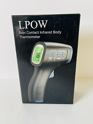 #ad LPOW Non Contact Infrared Body Forehead Digital Thermometer Model HTD8813C $13.90
